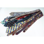 A group of silk and other vintage ties, including Liberty, Pierre Cardin, David Moss etc