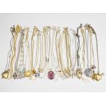 A large quantity of late 20th Century costume jewellery, comprising necklaces, neck chains and