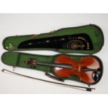 A late 19th / early 20th Century cased French Lutherie Artistique "M. Couturieux" violin, together