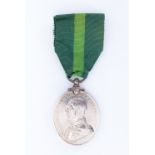 A George V Territorial Force Efficiency medal to 105023 Pte - L Cpl W L Hunter, Hertfordshire