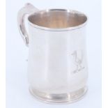 A George I silver baluster tankard, bearing an engraved armorial crest, Joseph Clare I, London,