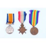 A 1914 Star with British War and Victory Medals to 8830 Pte C Blurring, 2 Wiltshire Regiment