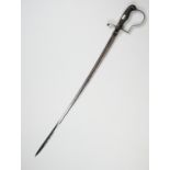 An Imperial German army officer's dress sword, having a heavily etched blade
