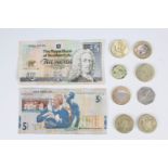 Two 2005 Royal Bank of Scotland Jack Nicklaus five pounds banknotes, together with a group of GB