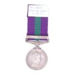 A General Service medal with Arabian Peninsula clasp to 2428 Pte Said Garib, Trucial Oman Scouts