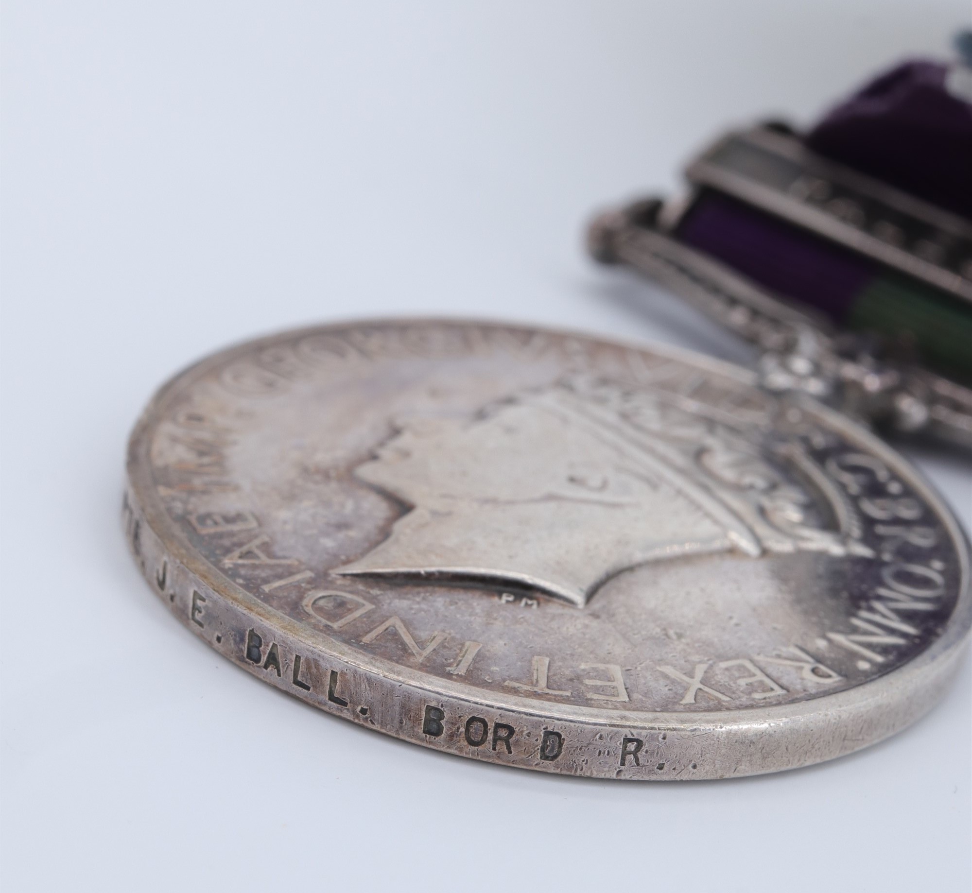 A Second World War campaign medal group with General Service Medal and Palestine clasp to 3596790 - Image 4 of 4