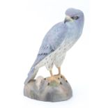 A late 20th Century Spode porcelain figurine of a harrier, 19 cm