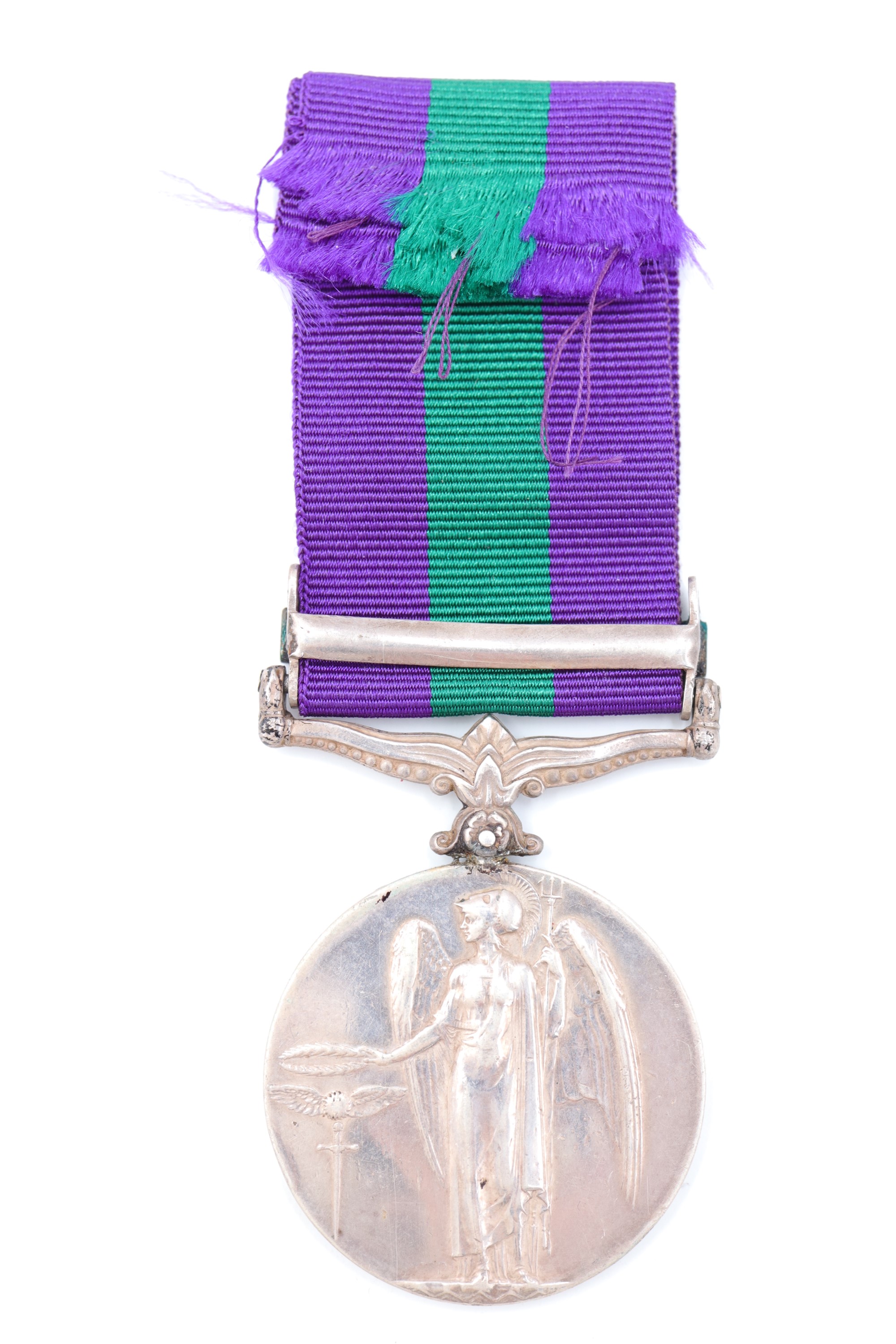 A General Service Medal with Kurdistan clasp to 3237673 Pte A L Urry, Cameronians - Image 3 of 7