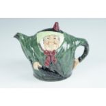A mid 20th Century Royal Doulton Sarah Gamp character teapot, 18 cm high