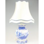 A Spode Italian table lamp, 64 cm