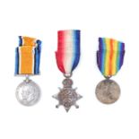 A 1914-15 Star with British War and Victory Medals to 2225 Pte A E Turner Army Cyclist Corps