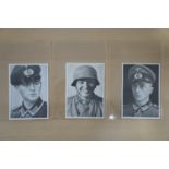 A collection of German Third Reich photocards from the series "Unteroffiziere des Heeres mit dem