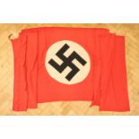 A German Third Reich Nazi / national flag vertical banner, 115 cm x 380 cm