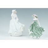 Two Royal Doulton figurines, Free as the Wind, 27 cm and Best Wishes
