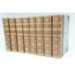 The Works of Lord Macauley, 8 volumes, Longmans, Green & Co, 1879, half calf with marbled boards,