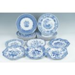 A quantity of Spode Blue Room collection plates