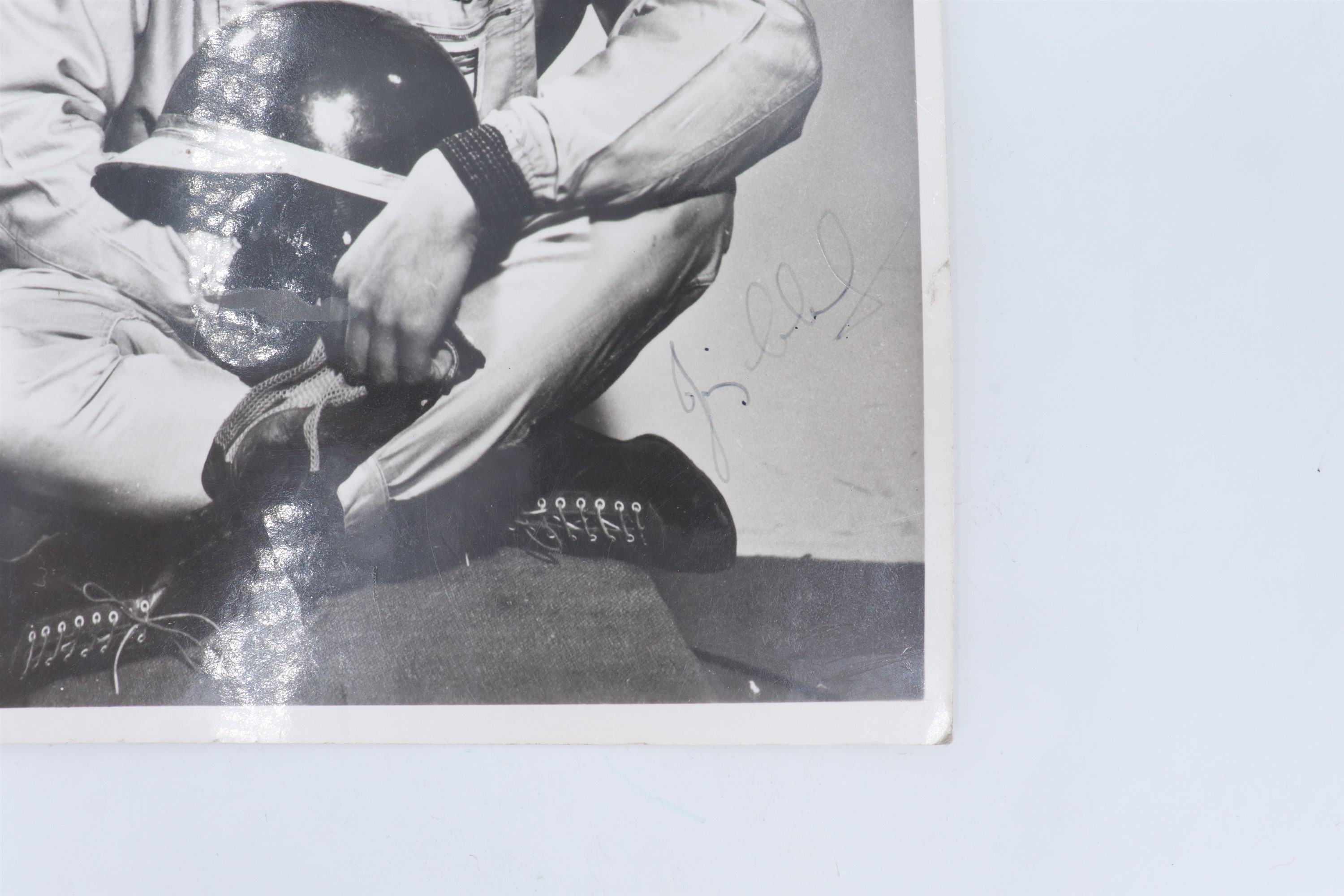 An autographed promotional portrait photograph of racing driver Jim Clarke OBE (1936 - 1968), 8" x - Image 3 of 4