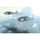 After Ivan Berryman "Looking for Business. A pair of Focke Wolf 190A4s of 9./JG2 "Richthoven"