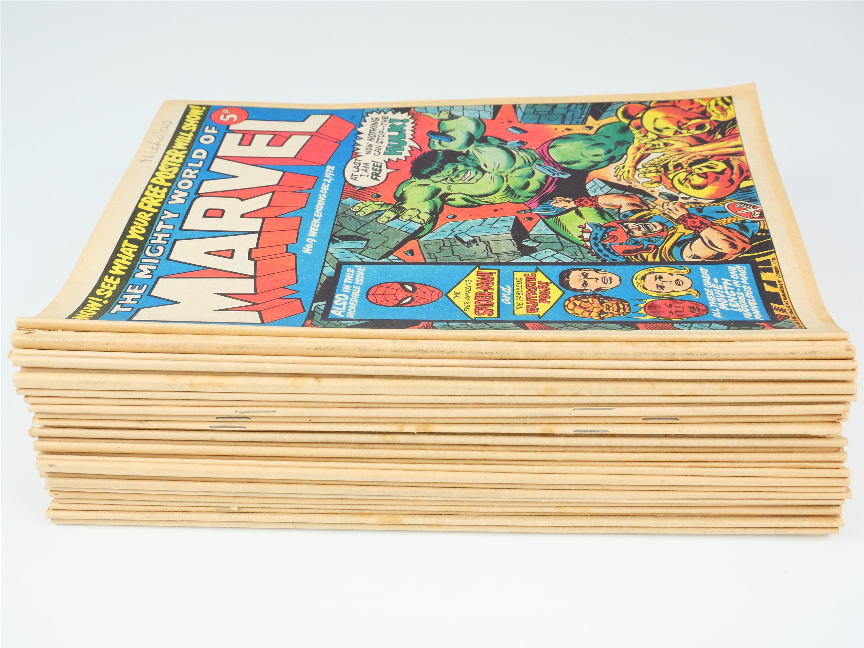 The Mighty World of Marvel, editions 1-19, 7th October to 10th February 1973 together with Spiderman - Image 4 of 4