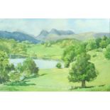 Robert Henfrey (Kendal, Contemporary) "Loughrigg Tarn", watercolour, signed and dated 1998, in