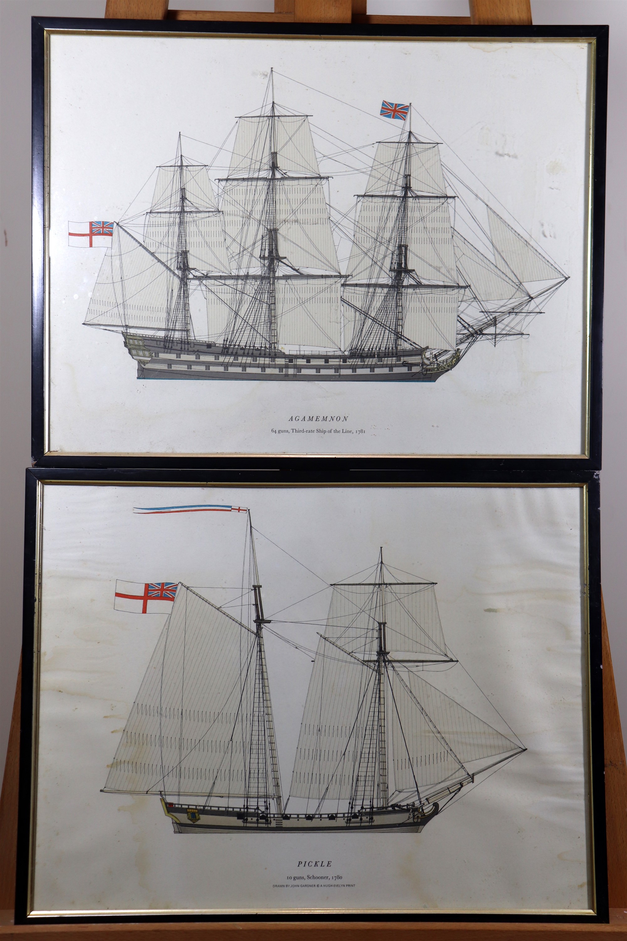 [ Nelson / Trafalgar ] Four studies of 18th Century Royal Navy Ships of The Line, including HMS - Image 5 of 6