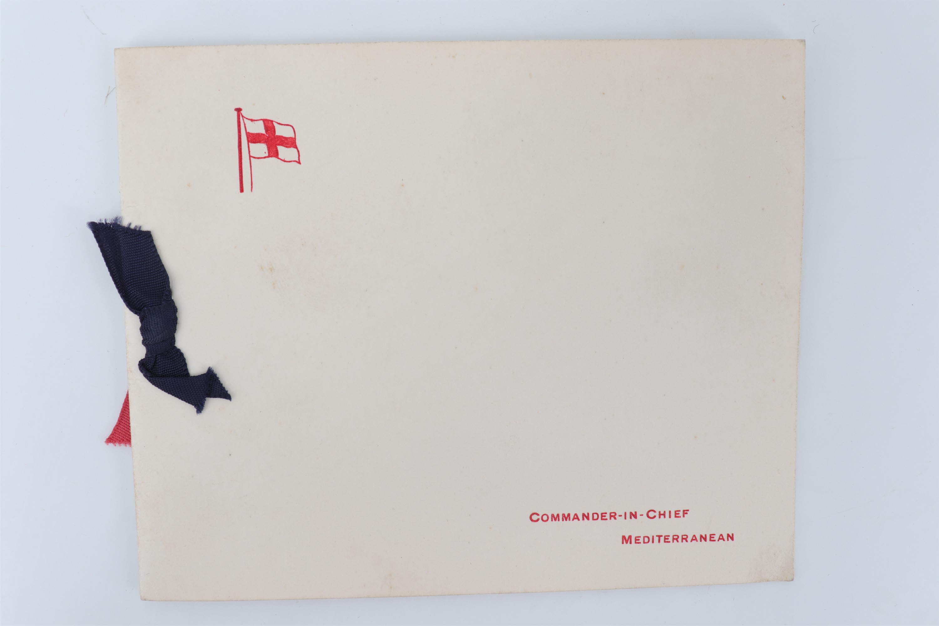 An autograph signature of Earl Mountbatten of Burma, with that of his wife, on a 1953-4 Christmas - Image 4 of 4