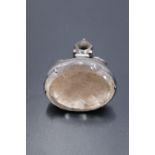 A Victorian fob seal having a rock crystal matrix intaglio carved in depiction of a classical