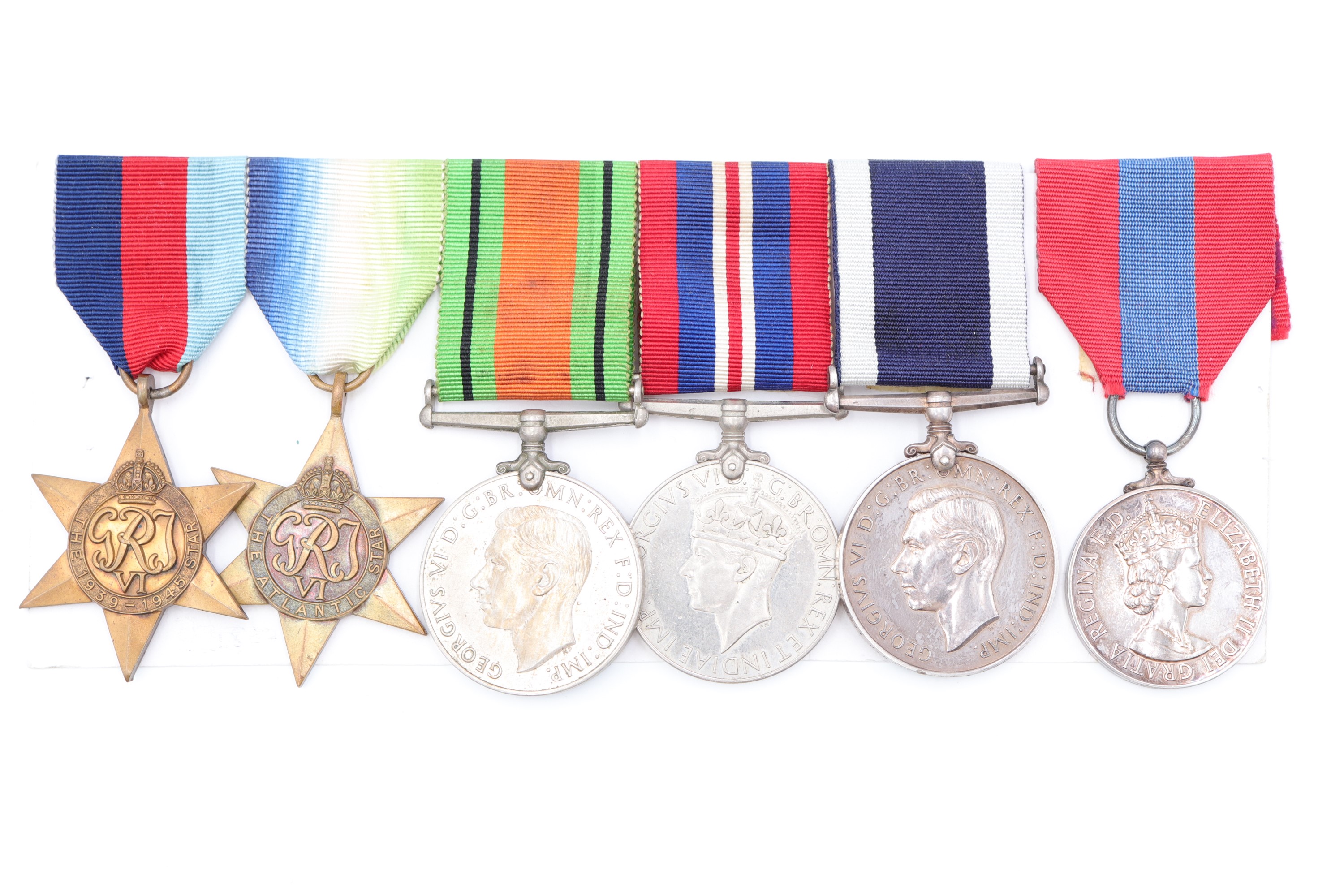 A Second World War campaign medal group with George VI Royal Navy Long Service and Good Conduct - Image 4 of 12