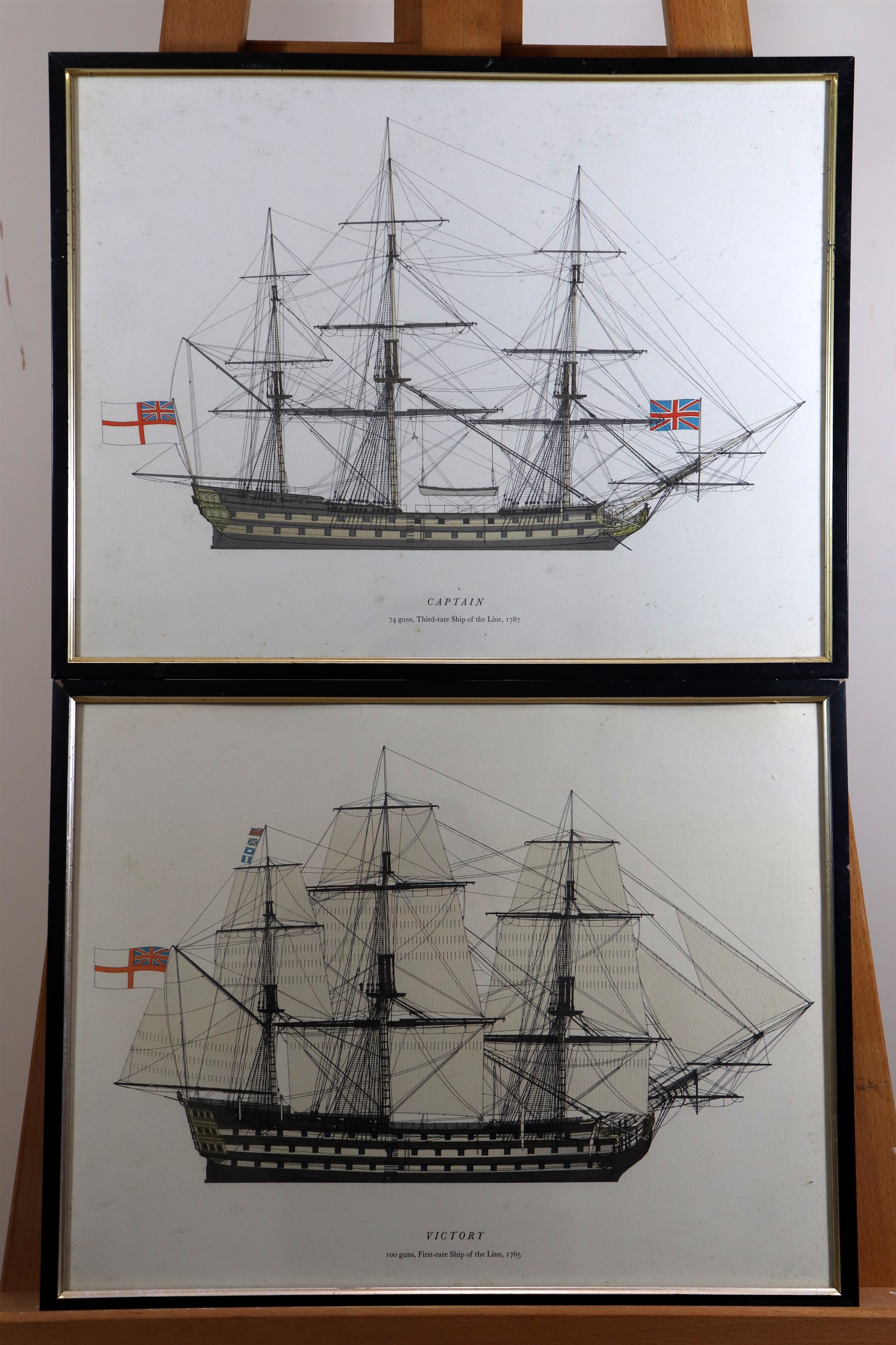 [ Nelson / Trafalgar ] Four studies of 18th Century Royal Navy Ships of The Line, including HMS - Image 4 of 6
