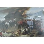 After Alphonse de Neuville "The Defence of Rorke's Drift" [ Zulu War ], giclee print of an oil