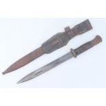 A German Third Reich Police or commercial issue S84/98 bayonet by Weyersberg, Kirschbaum & Cie,