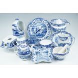 Spode Italian ware including juicer, salt pig, pestle and mortar etc