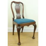 A mid 18th Century mahogany standard chair