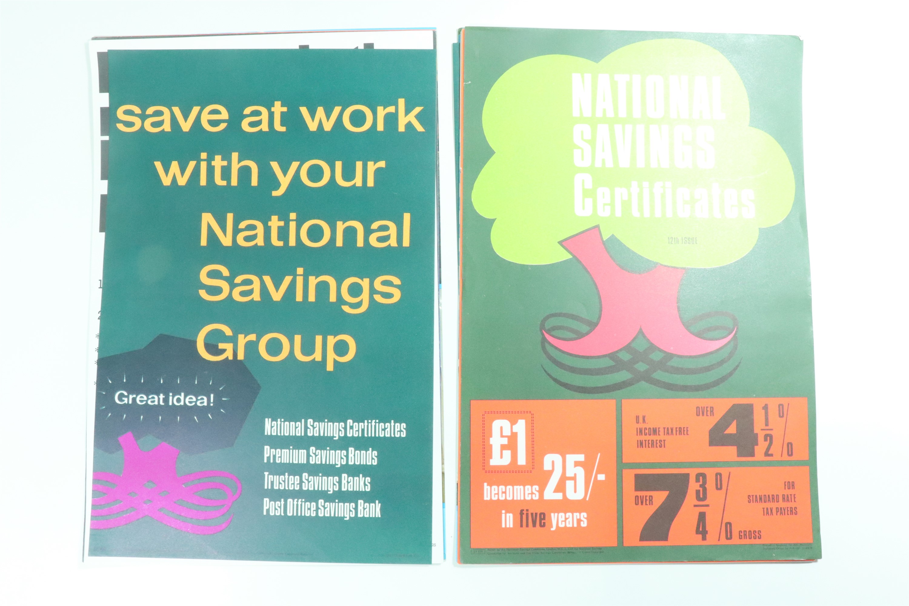 A group of 1960s / 1970s National Savings Certificates posters, 38 cm x 25 cm, (20) - Image 2 of 6