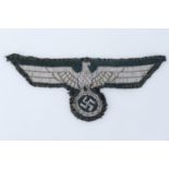 A German Third Reich army officer's tunic national emblem