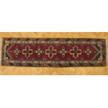 [ Carpet / rug ] An oriental wool runner, 280 cm x 74 cm