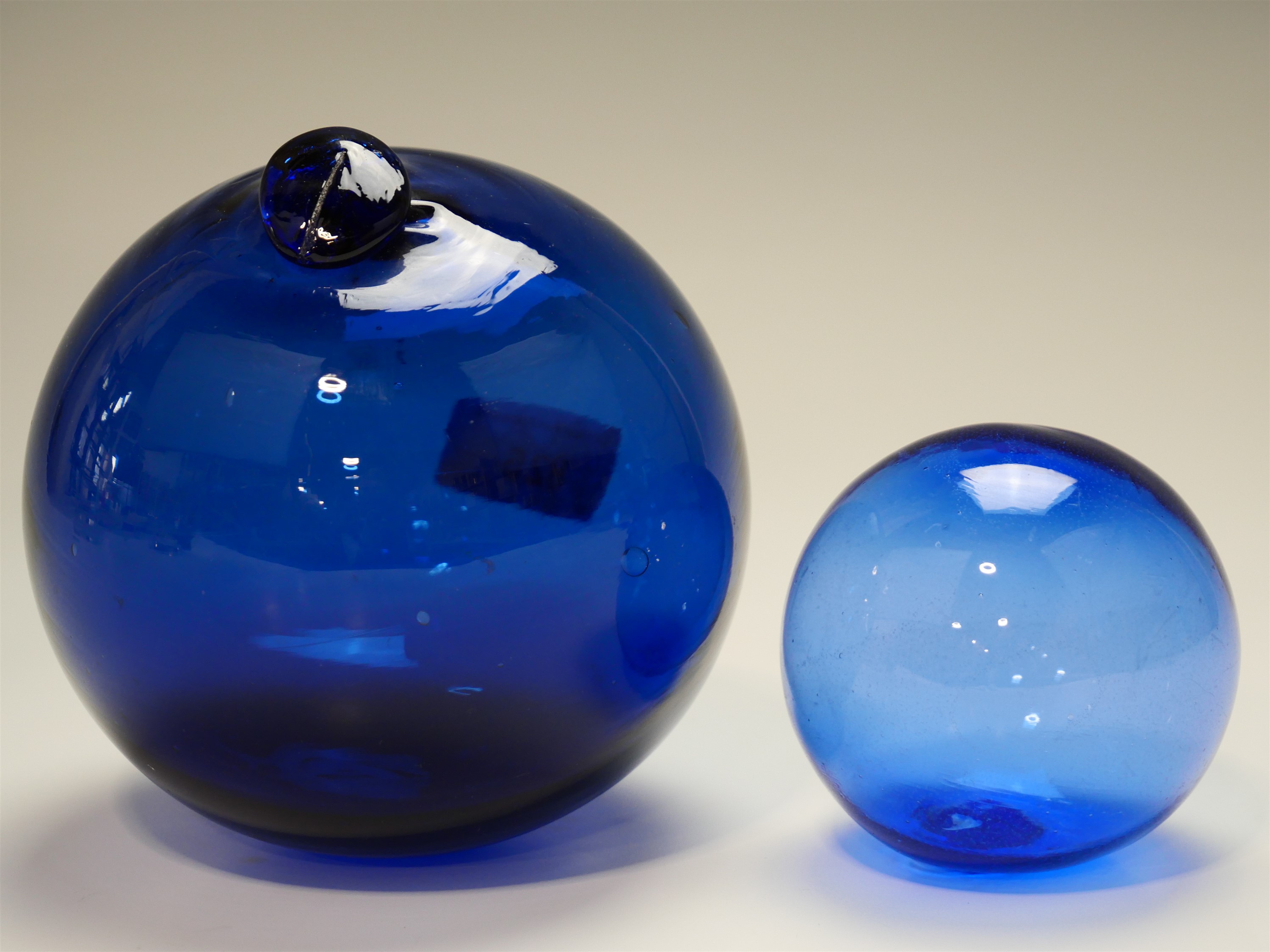 Two blue glass floats - Image 2 of 2