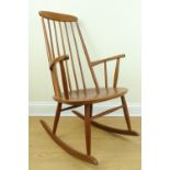A vintage Ercol style rocking armchair