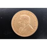 An 1898 Boer South African Republic / Zuid-Afrikaansche Republiek 1 pond gold coin