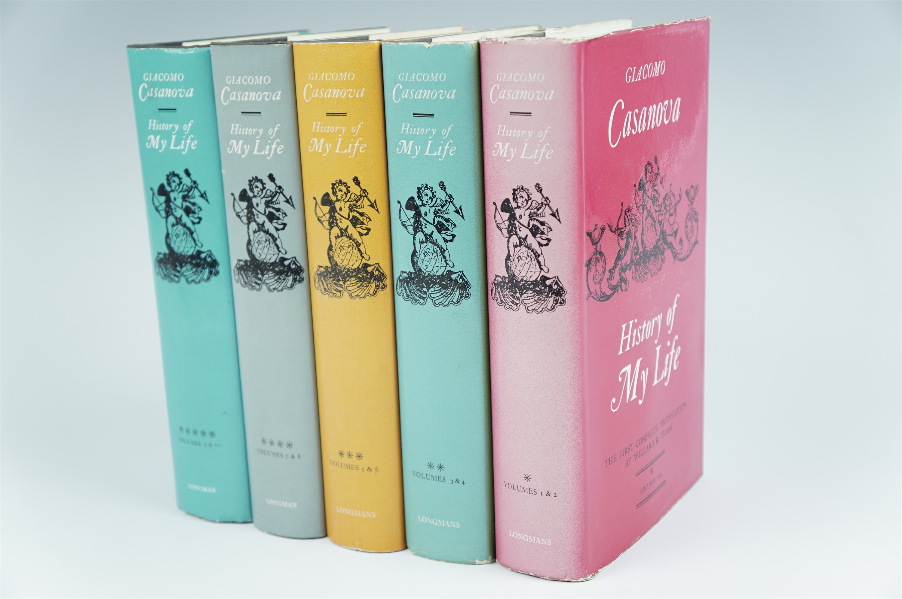 Giacomo Casanova, "History of My Life", first complete translation by Willard R Task, 10 volumes