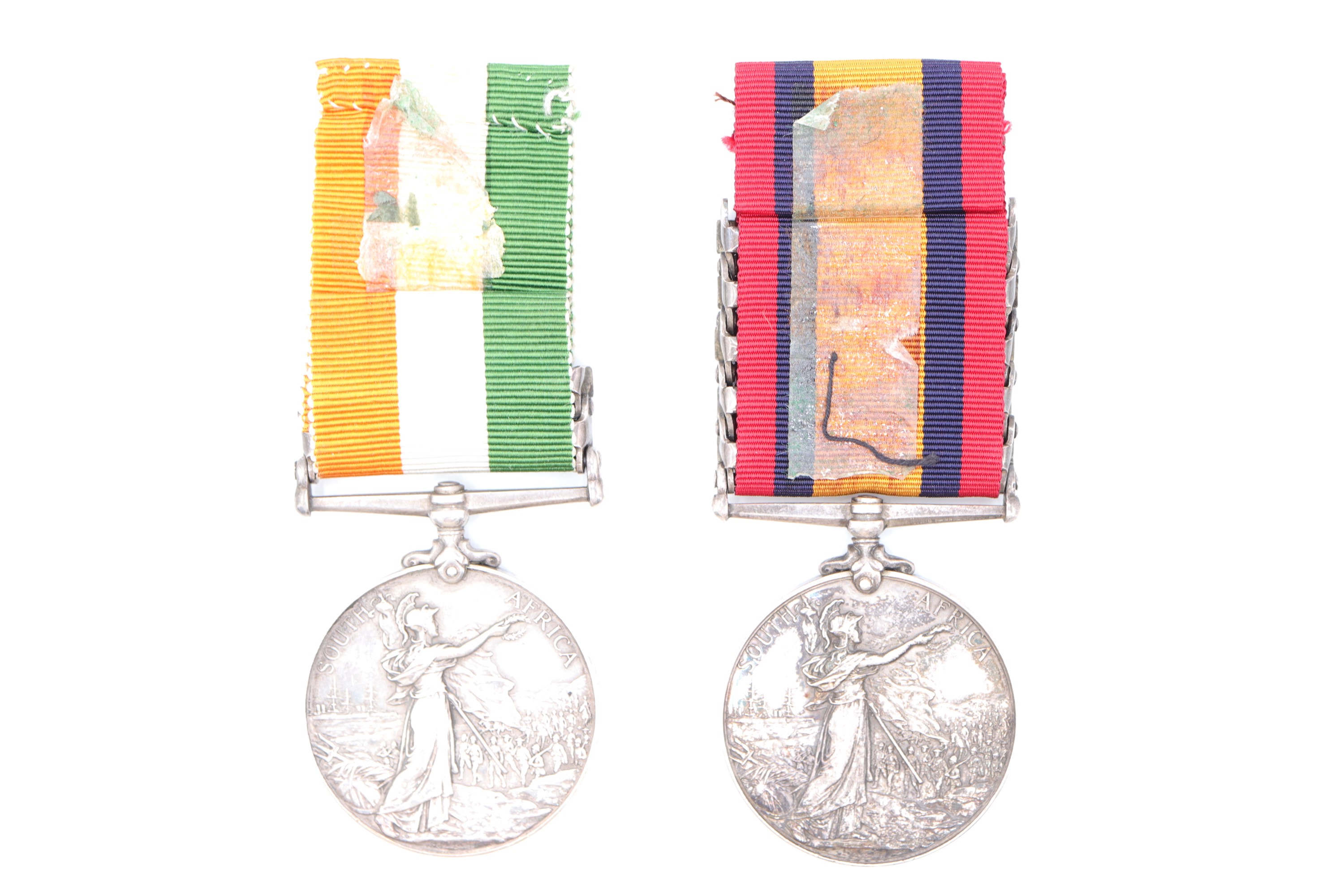 A Queen's South Africa medal with five clasps together with a King's South Africa Medal with two - Image 4 of 16