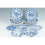 A quantity of Spode Blue Room collection plates