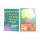 A group of 1960s / 1970s National Savings Certificates posters, 38 cm x 25 cm, (20)
