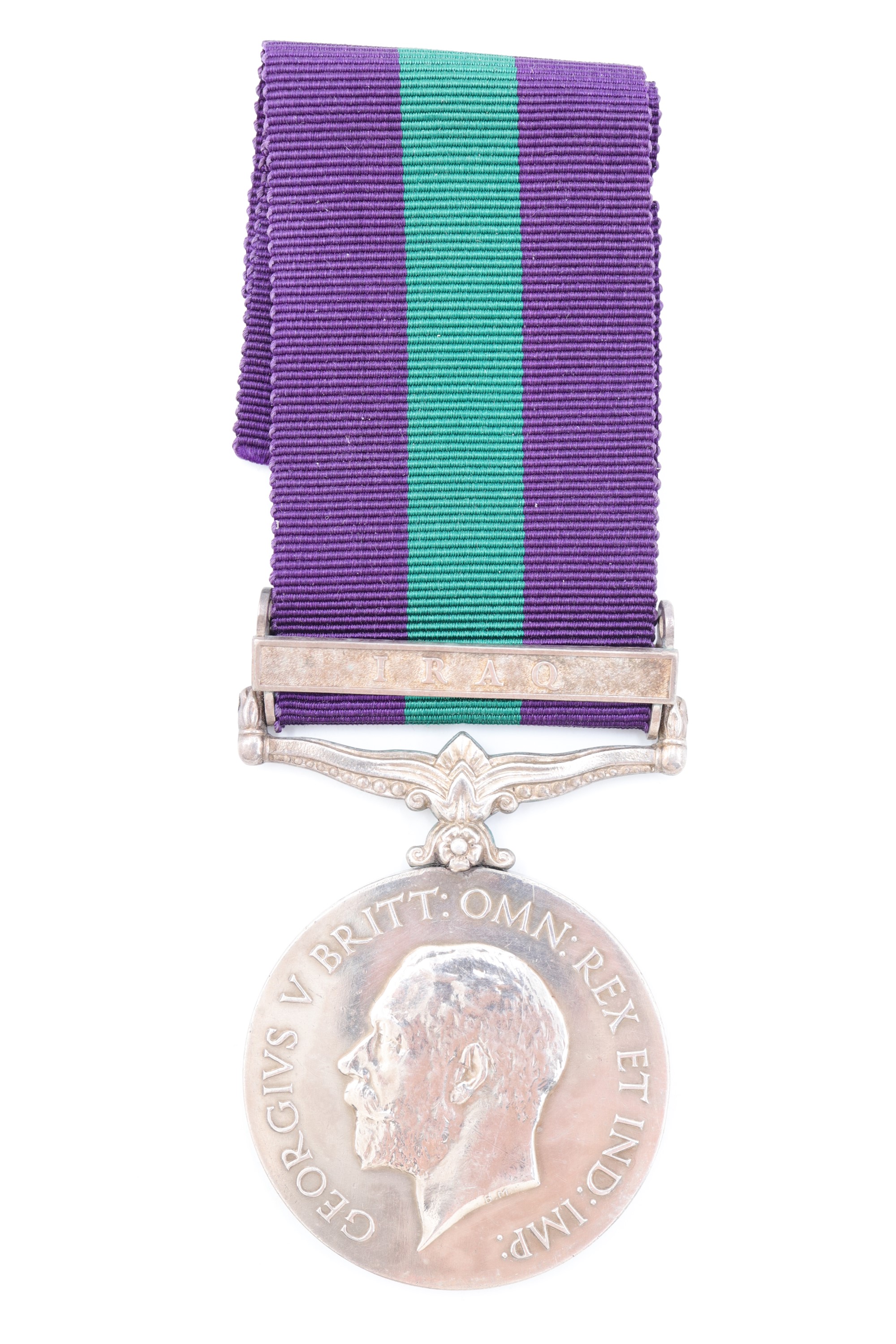 A General Service Medal with Iraq clasp to D-34690 Pte J Greenfield, 7th Dragoon Guards