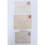 [ Boer War ] Three Victorian / Edwardian autograph letters and stamp covers addressed to