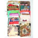 A quantity of late 20th / early 21st Century lady's scarves