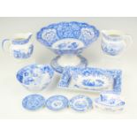 A Spode signature collection "Floral" bowl, 26 cm x 14 cm together with two jugs, dishes etc