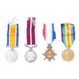 A 1914-15 Star with British War, Victory and Meritorious Service Medals to 11914 Sjt - CSM J T
