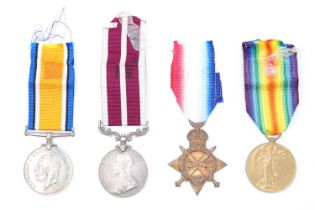 A 1914-15 Star with British War, Victory and Meritorious Service Medals to 11914 Sjt - CSM J T