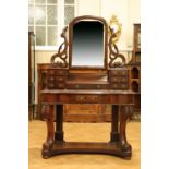 A Victorian mahogany dressing table